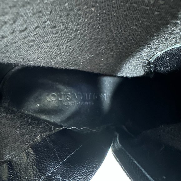 Louis Vuitton Boots Women Size 39 Black Patent Silhouette Ankle Booties Zip - Picture 11 of 16